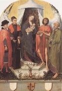 Rogier van der Weyden Madonna with Four Saints (mk08) oil painting artist